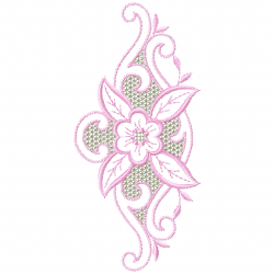 Flowers And Tree Embroidery Design 9
